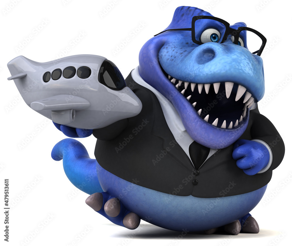 Fun Trex - 3D Illustration Fun Trex - 3D Illustration