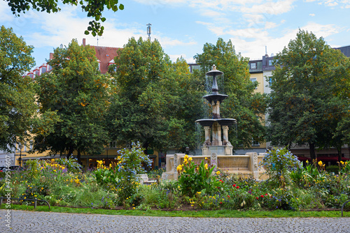 Glaspalastbrunnen am Weißenburger Platz, München Haidhausen photo