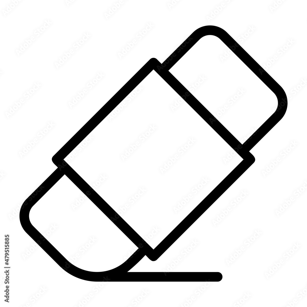 eraser line icon eraser line icon