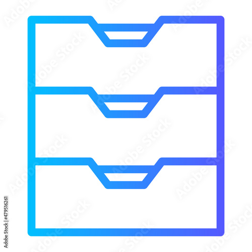 drawers gradient icon
