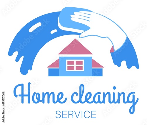 Home cleaning service, tidiness and cleanliness