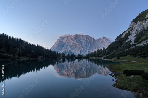 Seebensee in the Austrian Alps during Sunset