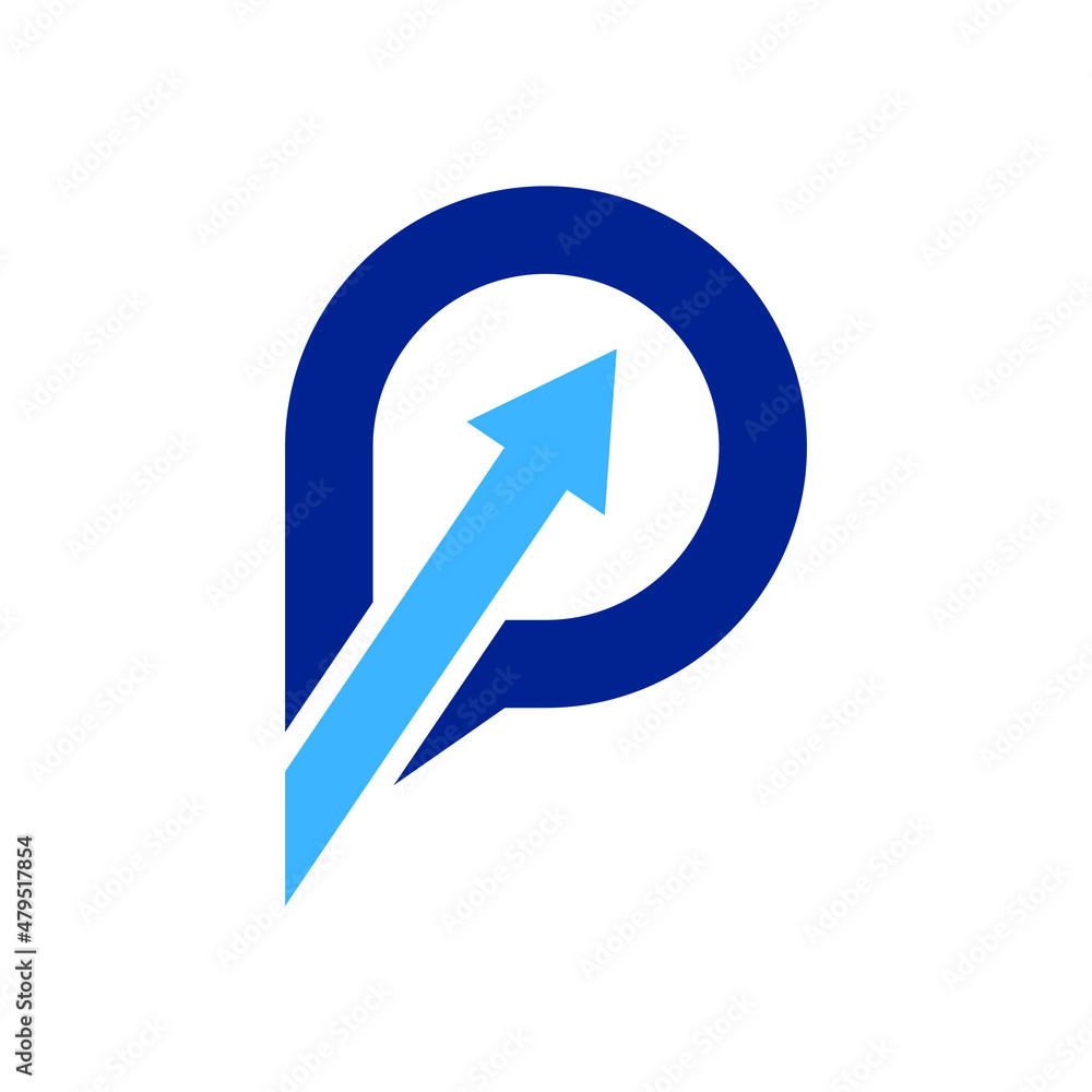 P Logo can be used for company, icon, etc