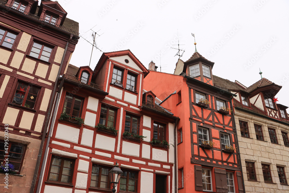 Nürnberger Altstadthäuserzeile in der Weißgerbergasse Nürnberger Altstadthäuserzeile in der Weißgerbergasse