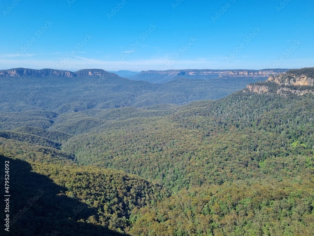 Blue Mountains on the sunny day in Australia