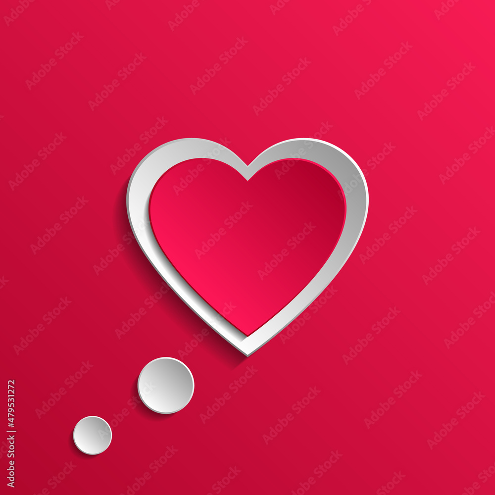 Valentine's day. Hearts cut out of paper. Vector illustration of hearts cut out of colored paper with shadows on a red background. Clipart for creativity. Valentine's day. Hearts cut out of paper. Vector illustration of hearts cut out of colored paper with shadows on a red background. Clipart for creativity.