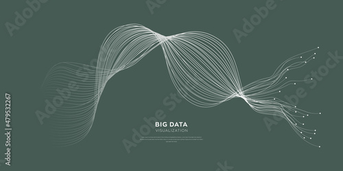 Fiber optics, data transformation vector background. big data technology, future of internet vector background design. Cyber circuit future technology background.
