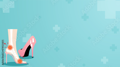 Orthopedics sugery with ankle ang foot bone injury.
