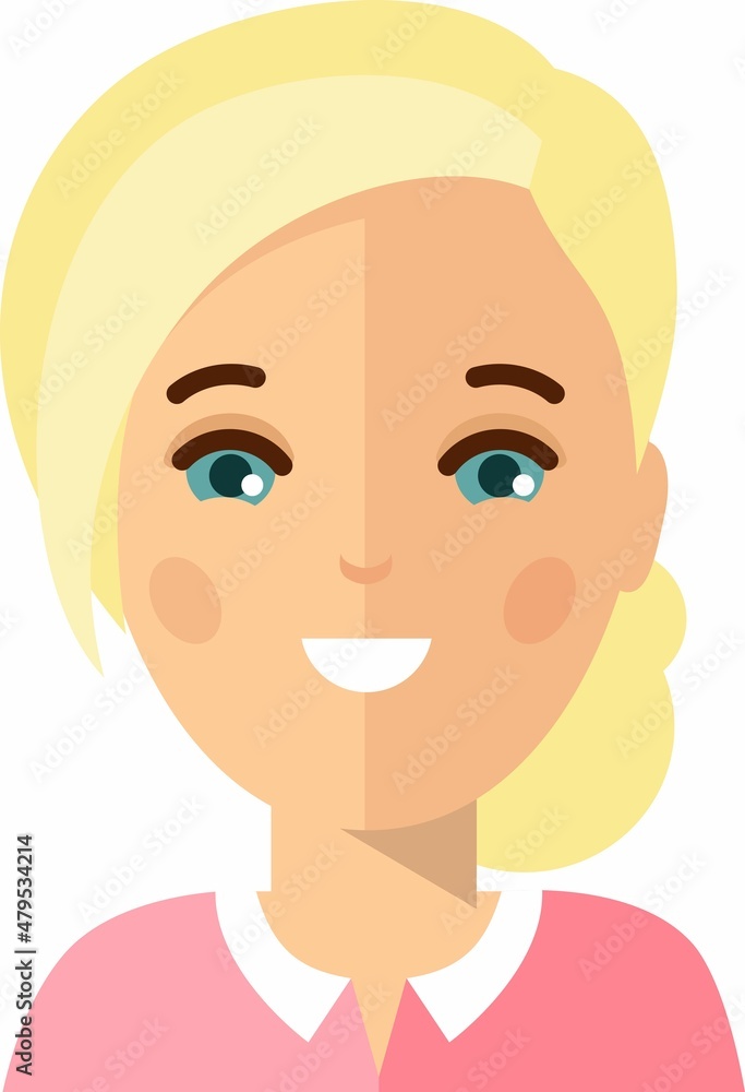 Avatar of business women in colorful flat style. Avatar of business women in colorful flat style.