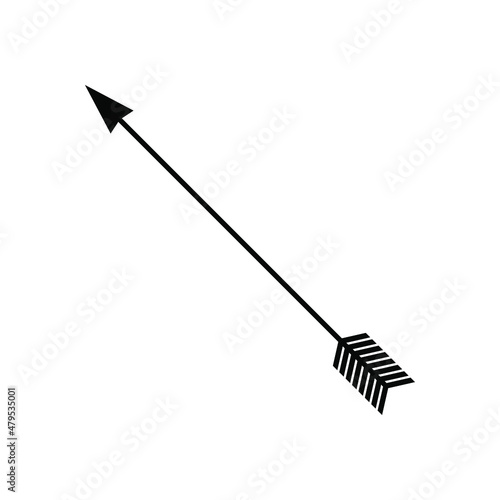 Arrow icon vector. onion illustration sign. hunting symbol. weapon logo.