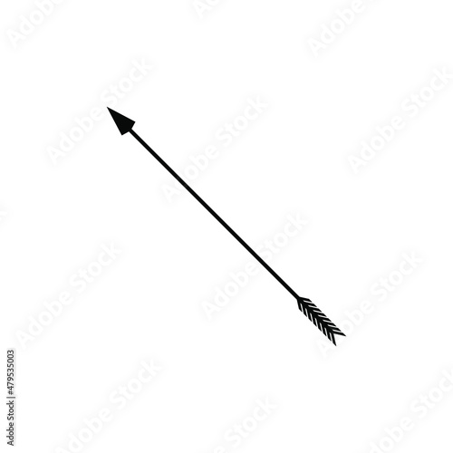 Arrow icon vector. onion illustration sign. hunting symbol. weapon logo.