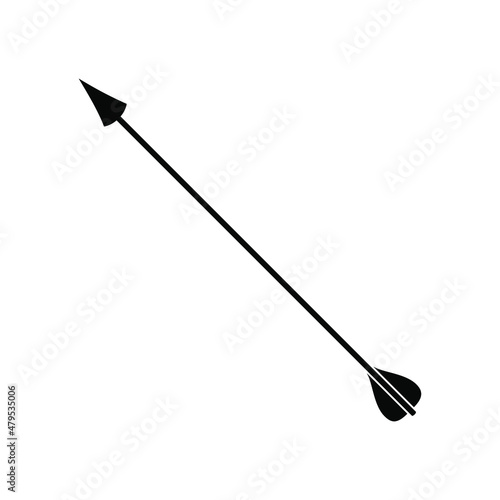 Arrow icon vector. onion illustration sign. hunting symbol. weapon logo.