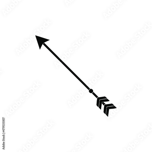 Arrow icon vector. onion illustration sign. hunting symbol. weapon logo.