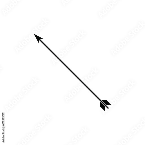 Arrow icon vector. onion illustration sign. hunting symbol. weapon logo.