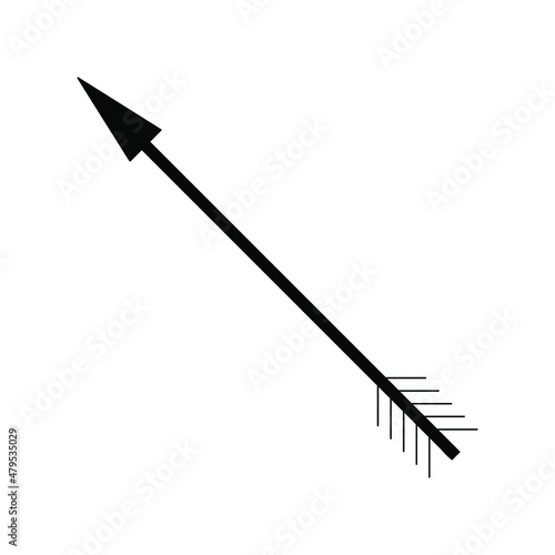 Arrow icon vector. onion illustration sign. hunting symbol. weapon logo.