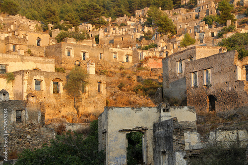 Fethiye Kayaköy stone houses and ruins