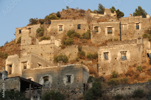 Fethiye Kayaköy stone houses and ruins