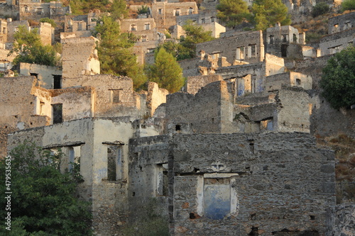 Fethiye Kayaköy stone houses and ruins