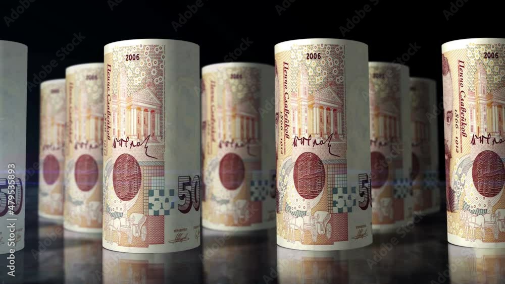 Bulgaria leva money rolls loop 3d animation. Camera moving in front of the BGN rolling banknotes. Seamless loopable concept of economy, finance, business and debt. Bulgaria leva money rolls loop 3d animation. Camera moving in front of the BGN rolling banknotes. Seamless loopable concept of economy, finance, business and debt.
