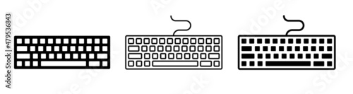 Keyboard  icon. Computer keyboard tool signs. Technology tool keyboard. Stock vector photo
