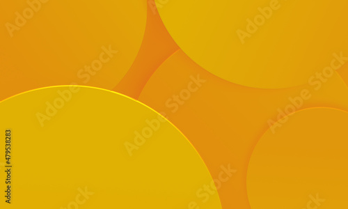 Circles yellow orange texture background. Simple modern design use for summer holiday concept.