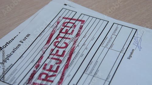 Bank paperwork. Application forms for loans and morgage