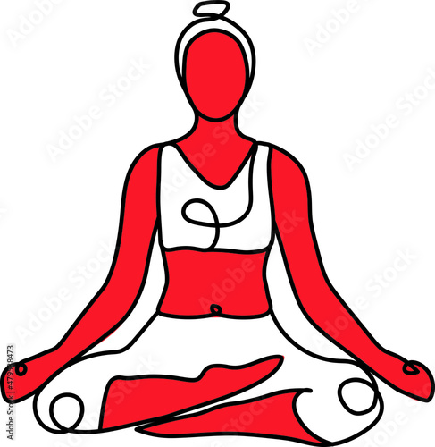 young girl doing yoga pose