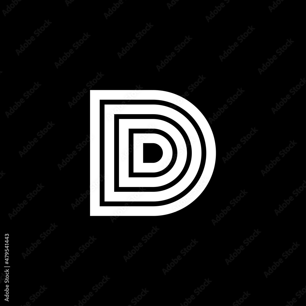 letter D logo, simple, elegant, abstract letter D logo, simple, elegant, abstract