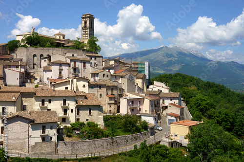 Landscape of Valle Peligna, Abruzzo, view of Goriano Sicoli photo