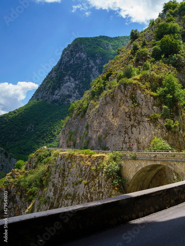 Road of Gole del Sagittario, famous canyon in Abruzzo © Claudio Colombo