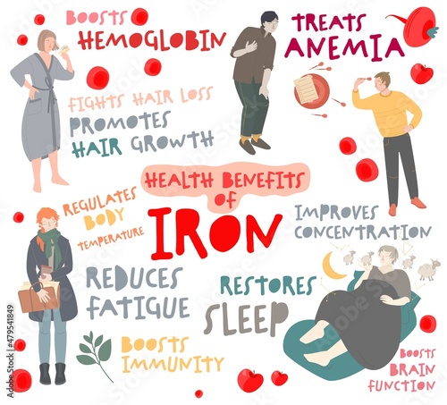 Health benefits of iron. Why we need ferrum.