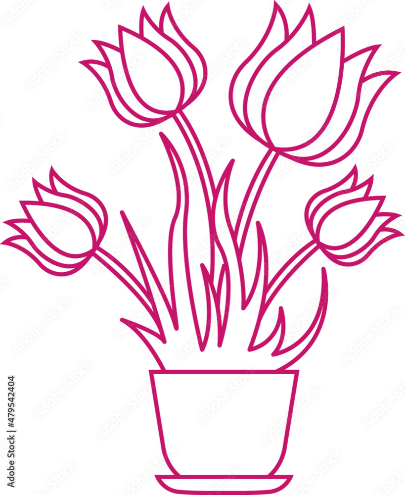 Flowers in a pot Flowers in a pot