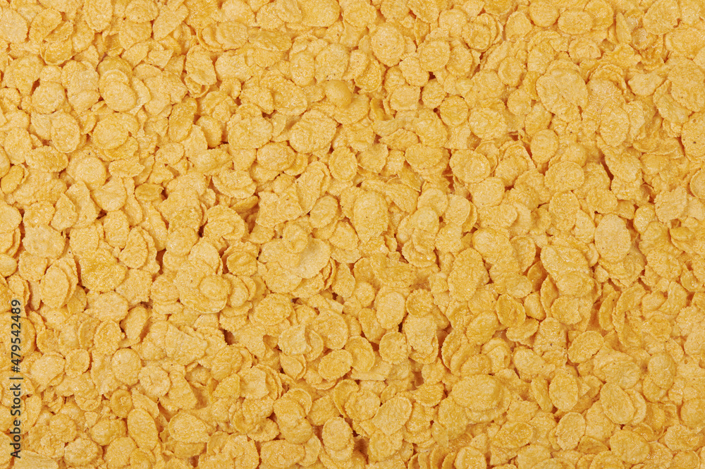 Corn flakes background and texture