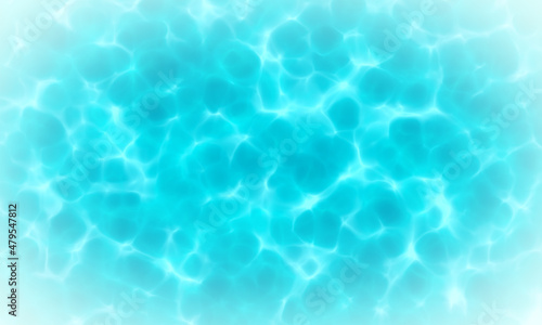 Blue white color water in swimming pool texture background. Use for design summer holiday concept.