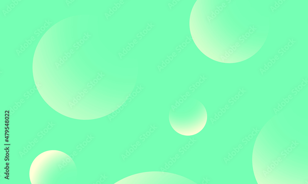 Yellow circles gradient on green abstract background. Modern graphic design element.