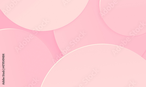 Circles pink tone texture background. Simple modern design use for valentine and mother day concept.