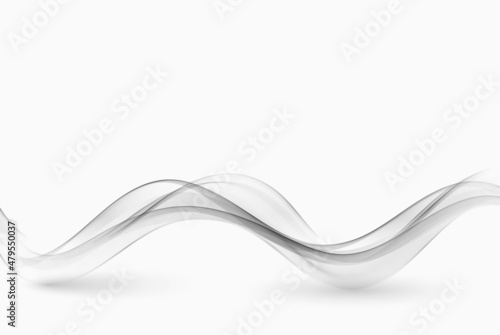 Gray wavy transparent wave.Abstract gray wave background.