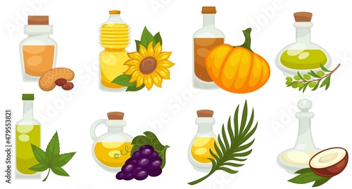 Types of natural and organic oils, healthy dieting