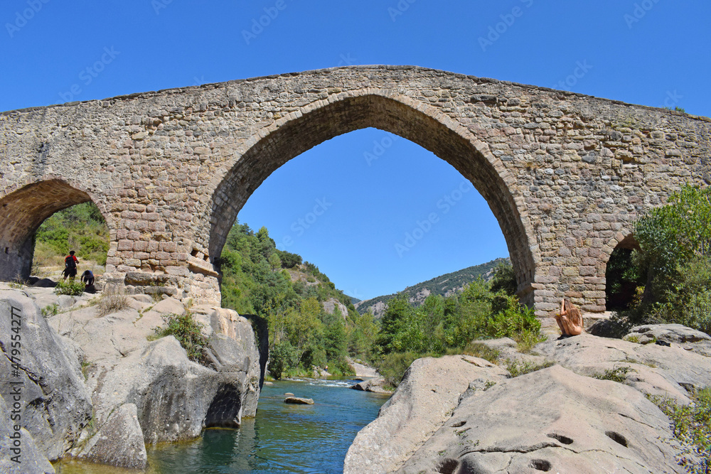 Puente de Pedret en Barcelona Cataluña España
