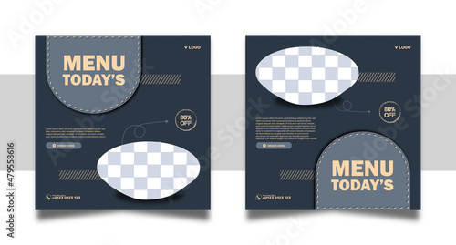food poster sale social media promotion and instagram banner poster post template design