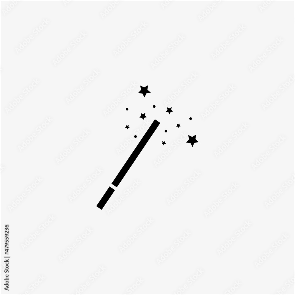 magic wand icon logo vector illustration design template magic wand icon logo vector illustration design template