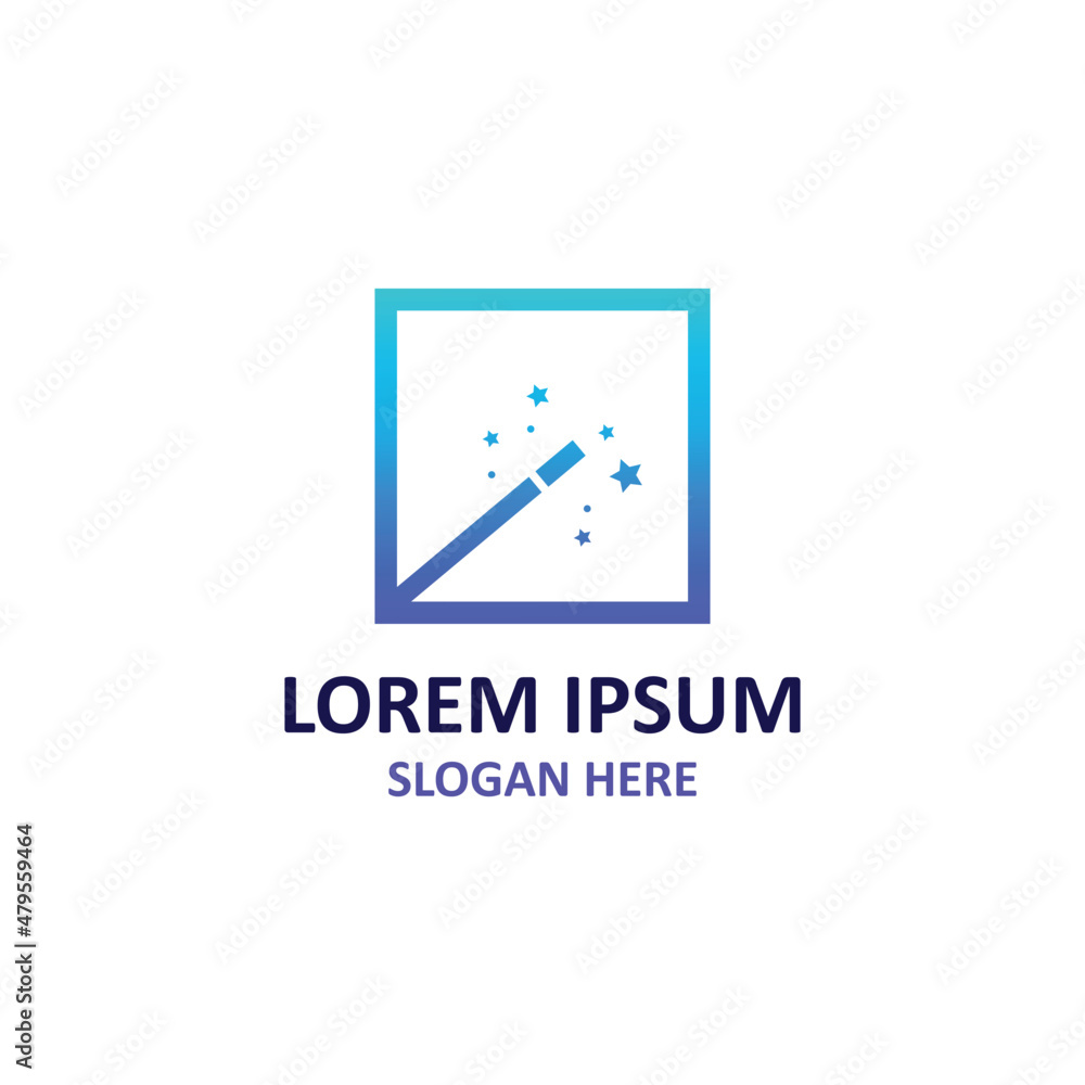 magic wand icon logo vector illustration design template magic wand icon logo vector illustration design template