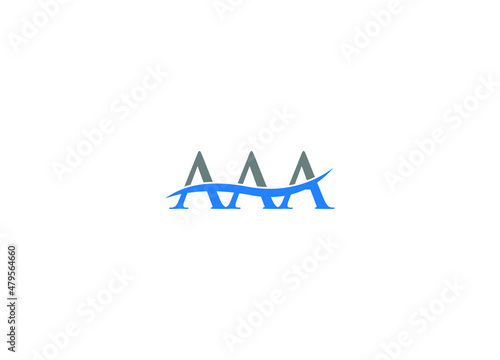 AAA letter initial creative modern logo design vector icon template