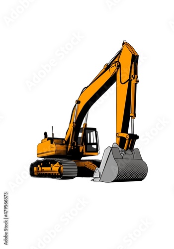 Wallpaper Mural excavator Torontodigital.ca