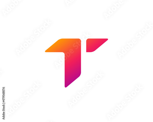 Letter T logo icon design template elements