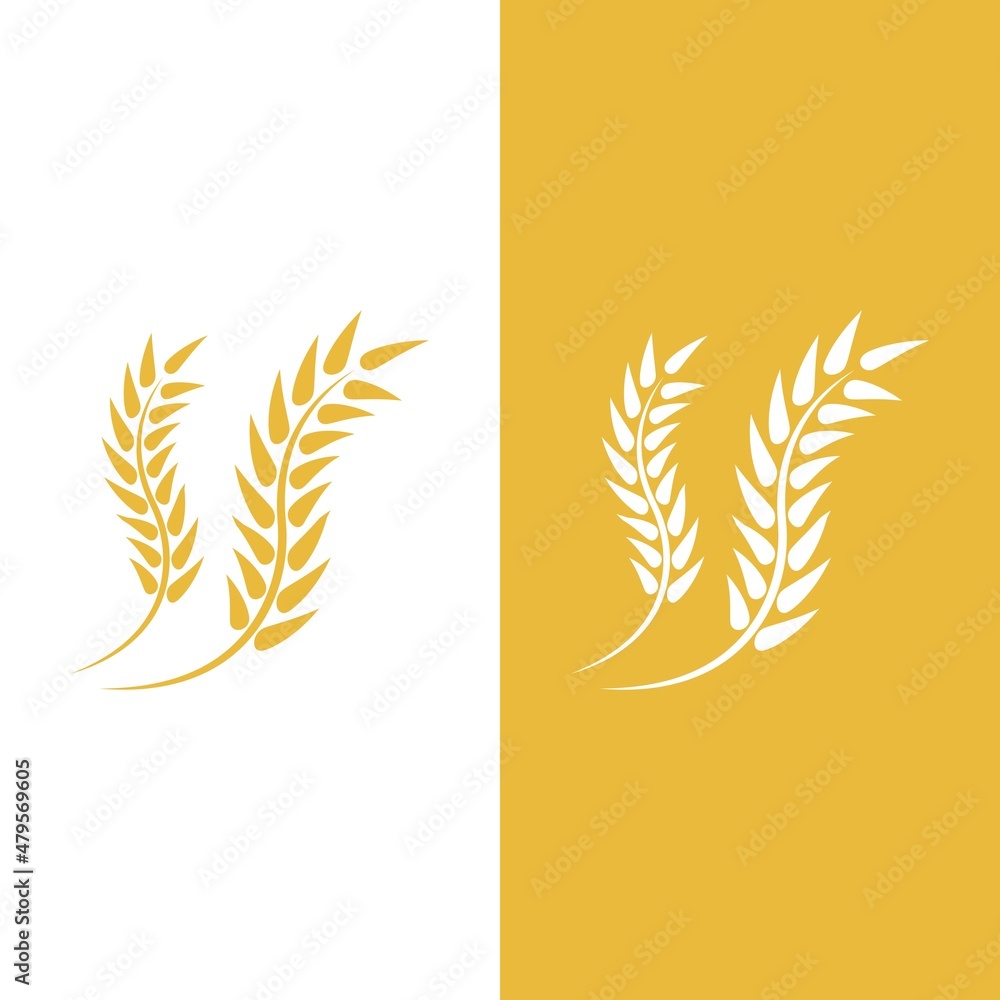 Wheat logo vector icon illustration Wheat logo vector icon illustration
