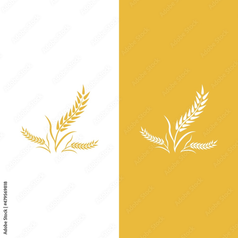 Wheat logo vector icon illustration Wheat logo vector icon illustration