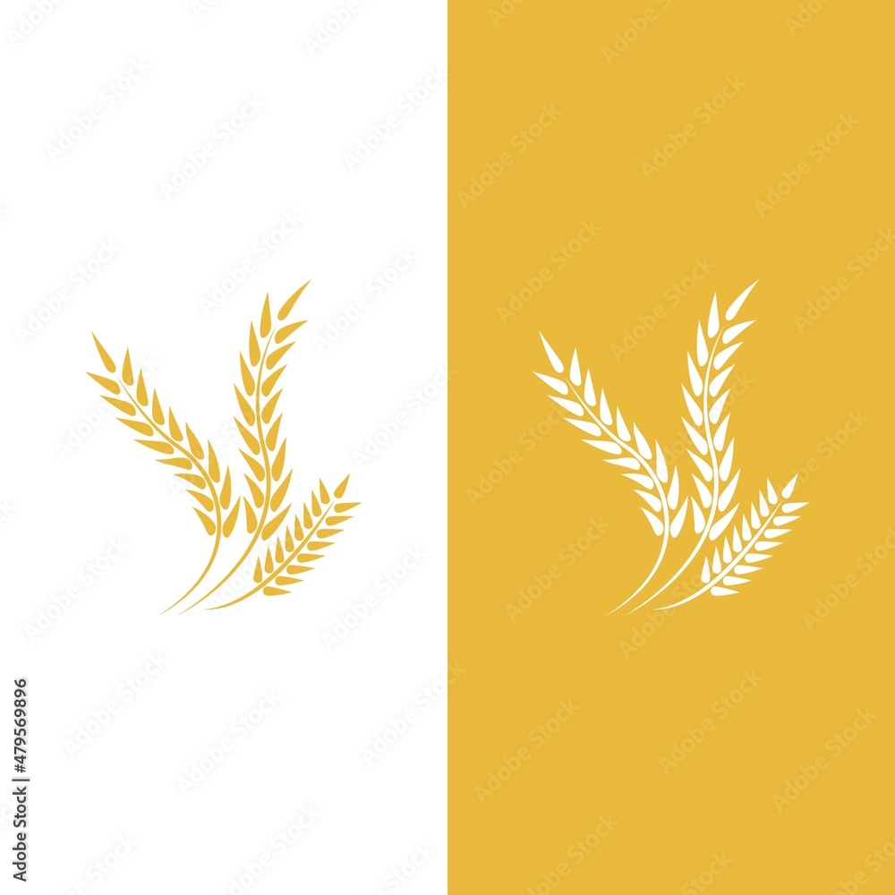 Wheat logo vector icon illustration Wheat logo vector icon illustration