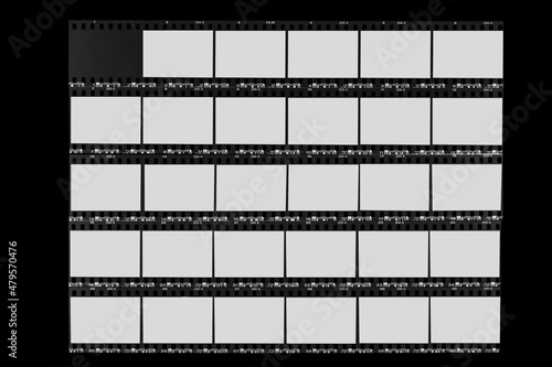 film strip isolated on white. photo