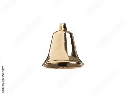 golden bell isolated on white background